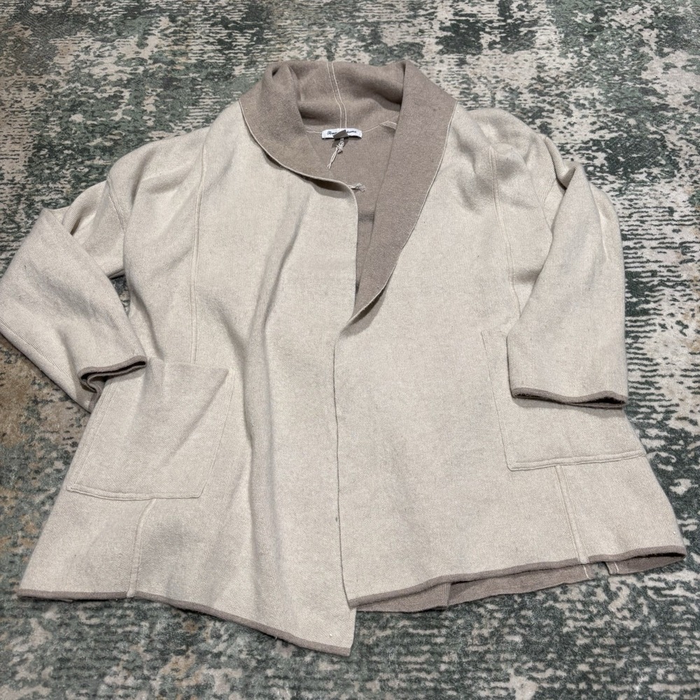 Tommy Bahama Joy Double Face Sweater Coat Medium Cashmere/Wool